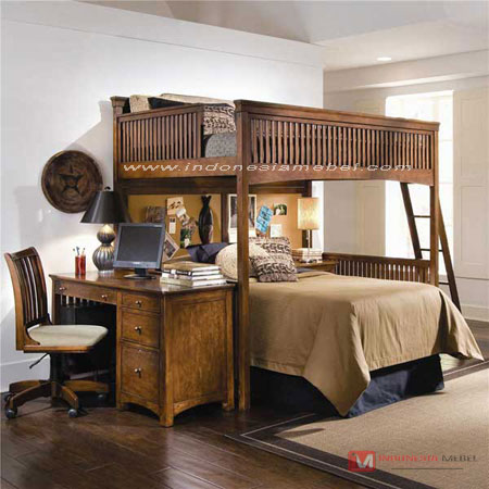 tempat tidur anak tingkat dengan desain yang lebih modern,menjadi pilihan yang tepat untuk si buah hati anda.