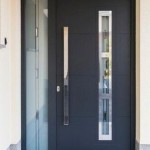 Pintu Utama Minimalis Black Color IMJ 036