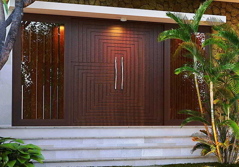 Pintu Utama Rumah Modern IMJ 032 | Indonesia Mebel